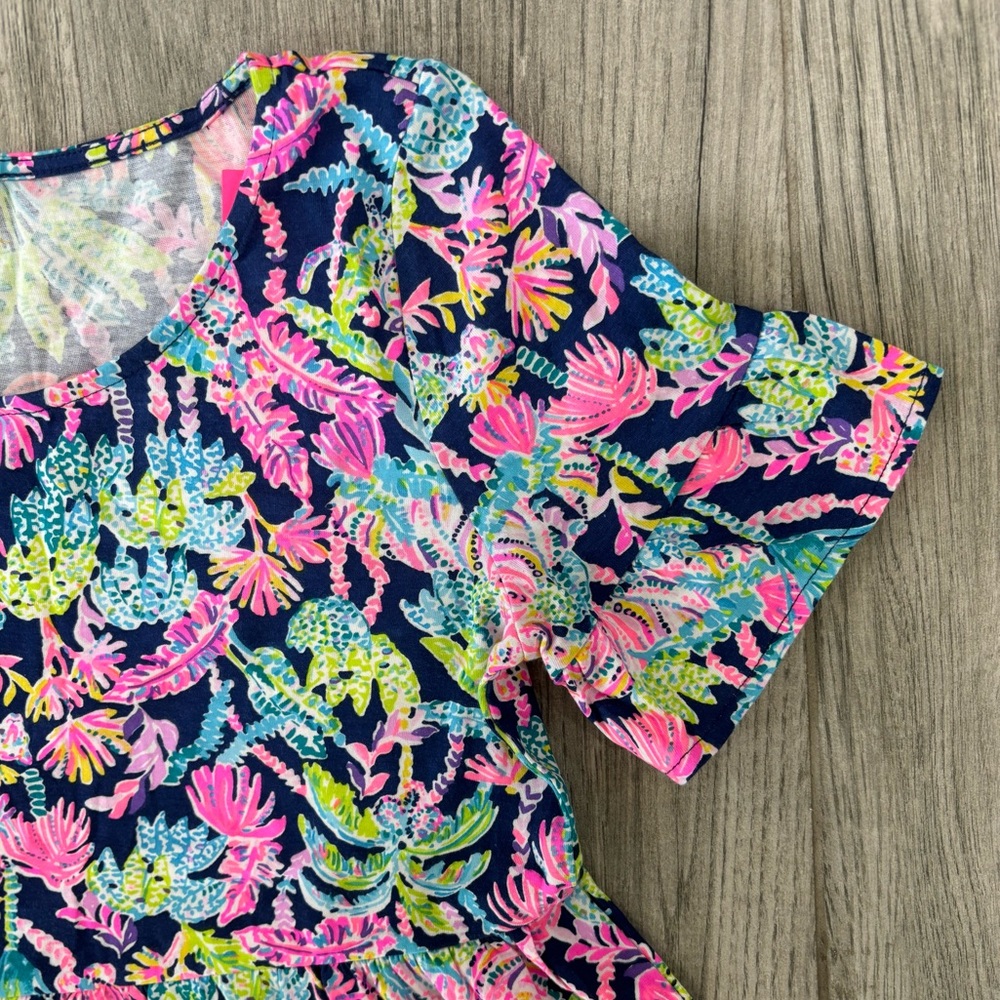 Lilly Pulitzer Jodee Dress in Oyster Bay Navy- Seen and Herd, X Small, NWT - Picture 5 of 5